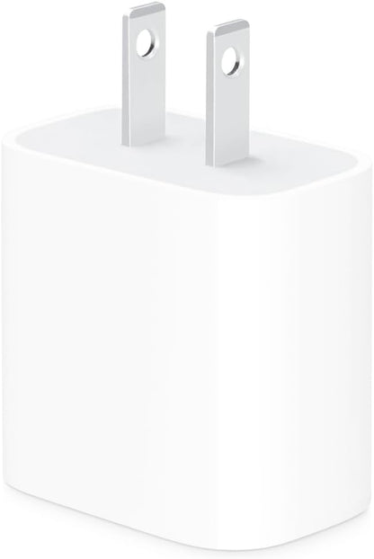 Apple 20W USB C Compact Power Adapter Fast Type C Wall Charger for iPhone and iPad