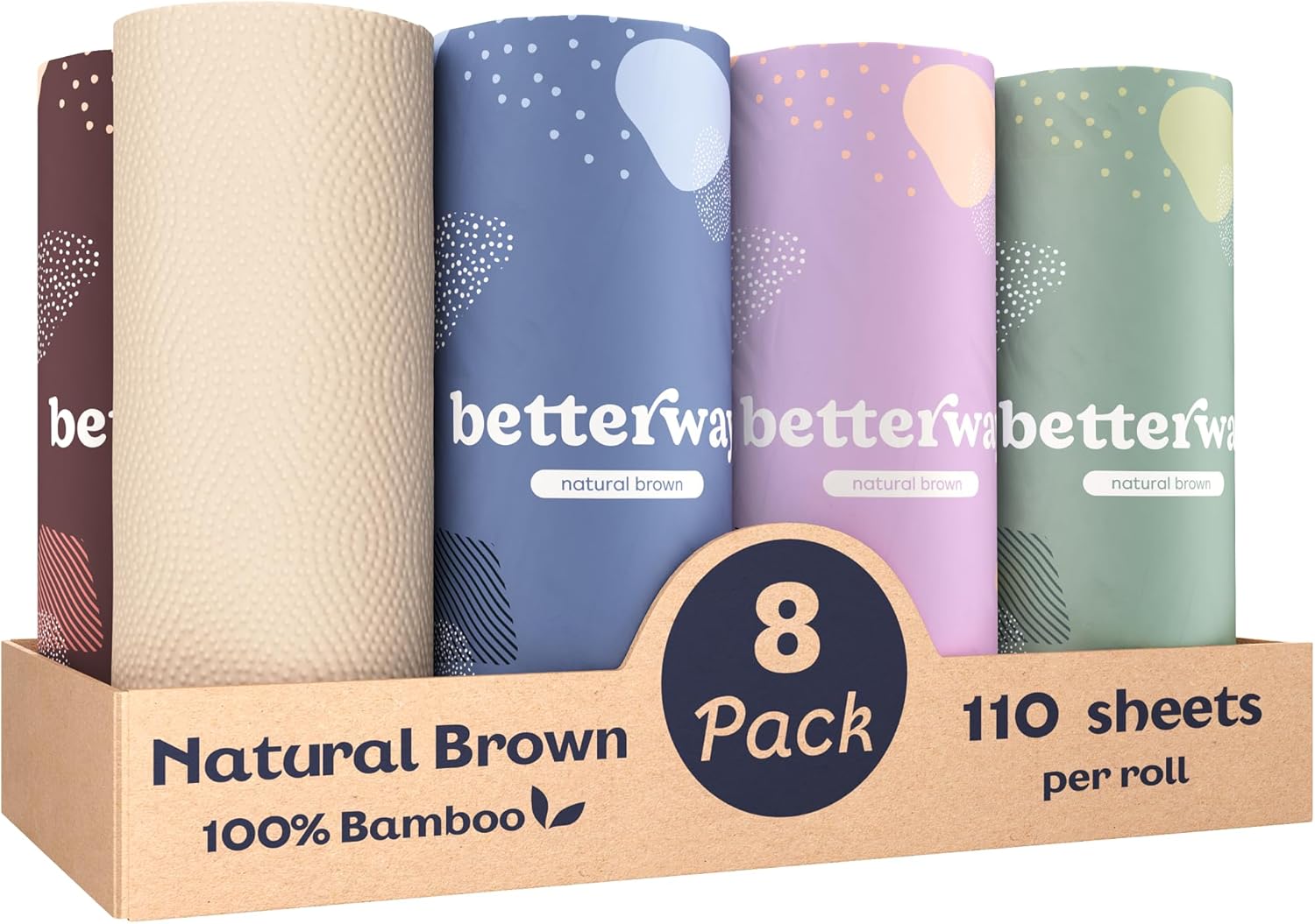Betterway Bamboo Natural Brown Paper Towels - Zynora