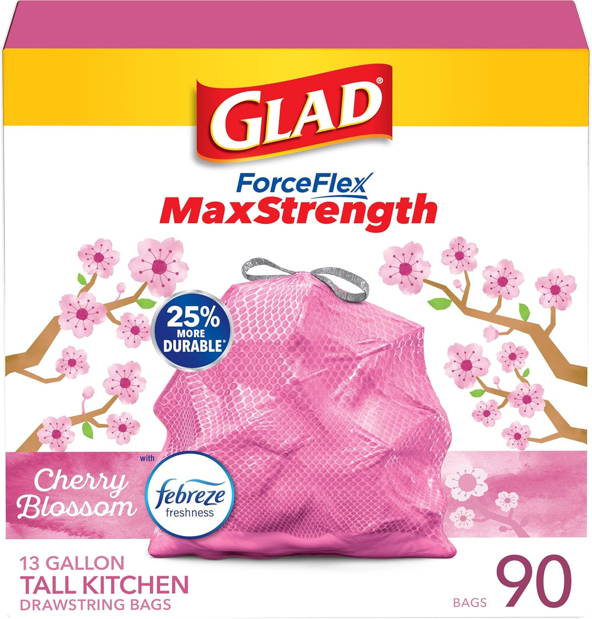 Glad Tall Kitchen Trash Bags 13 Gallon - Rayz Mart