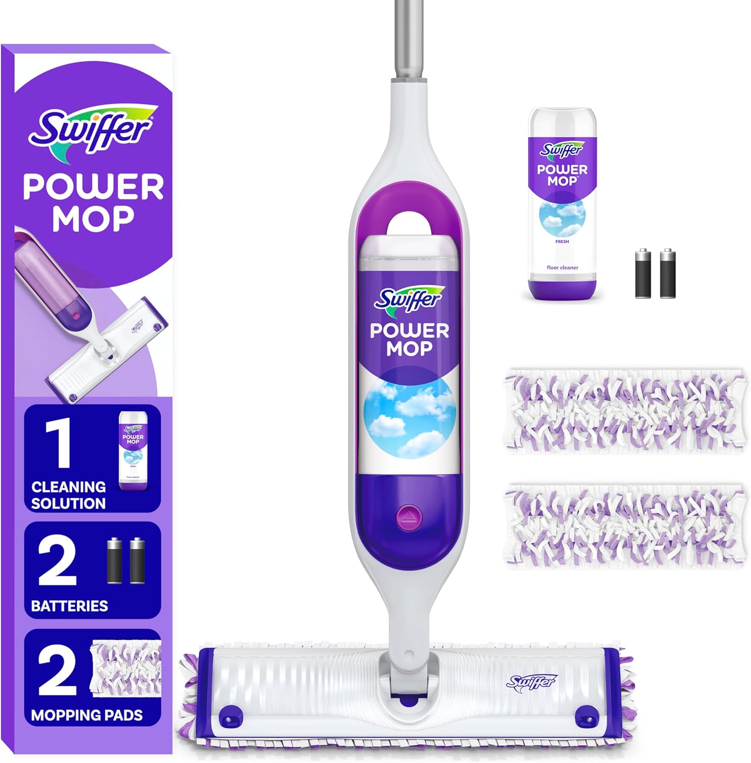 Swiffer PowerMop Multi-Surface Mop Kit for Floor Cleaning, Includes PowerMop - Zynora